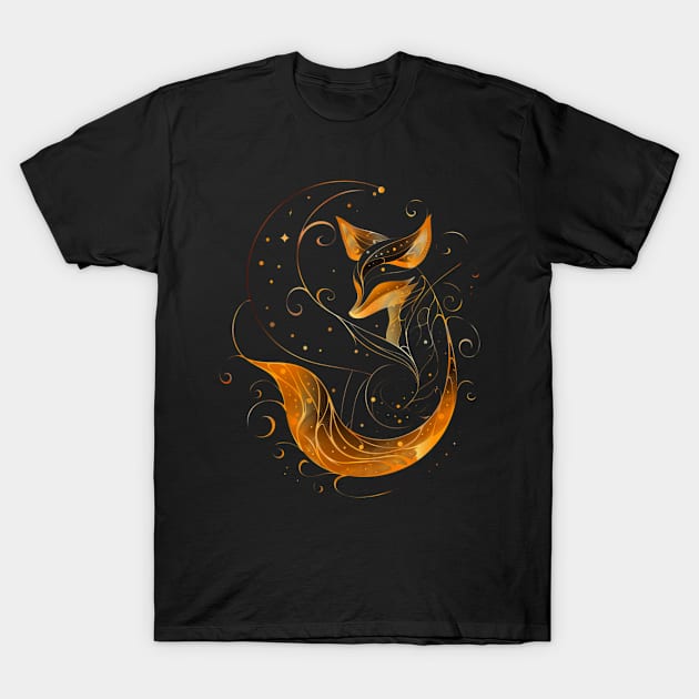 Fox Romantic Sequences T-Shirt by Gorilla Animal